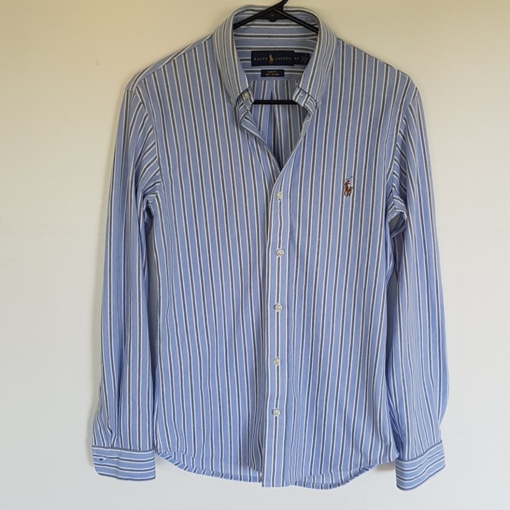 Ralph Lauren stripe slim fit Oxford